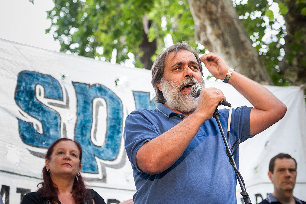 Se realizó un acto de apoyo al periodista amenazado Germán de los Santos
