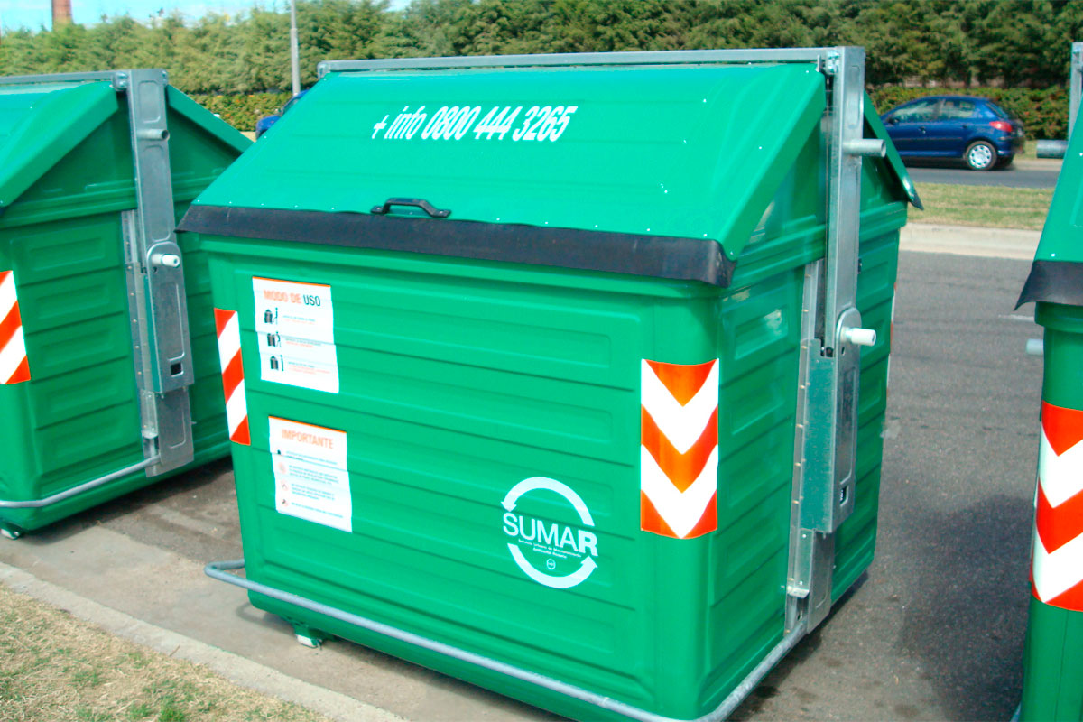 Distrito Norte: se instalaron 120 nuevos contenedores metálicos para residuos