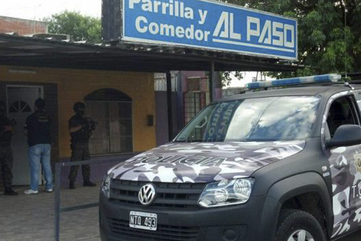 San Lorenzo: secuestro de drogas y armas en una parrilla