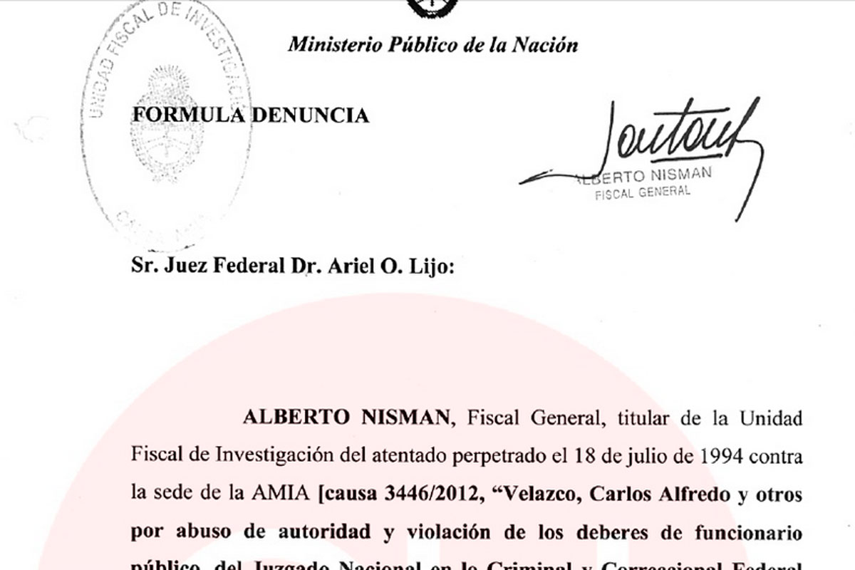 Nisman: la denuncia completa