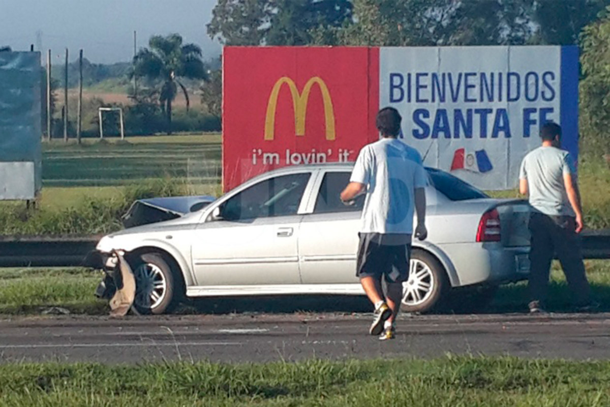 Masivo choque en cadena en la autopista Rosario-Santa Fe