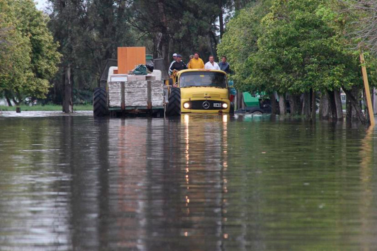 El 90% de Idiazábal está bajo el agua a raíz de las lluvias