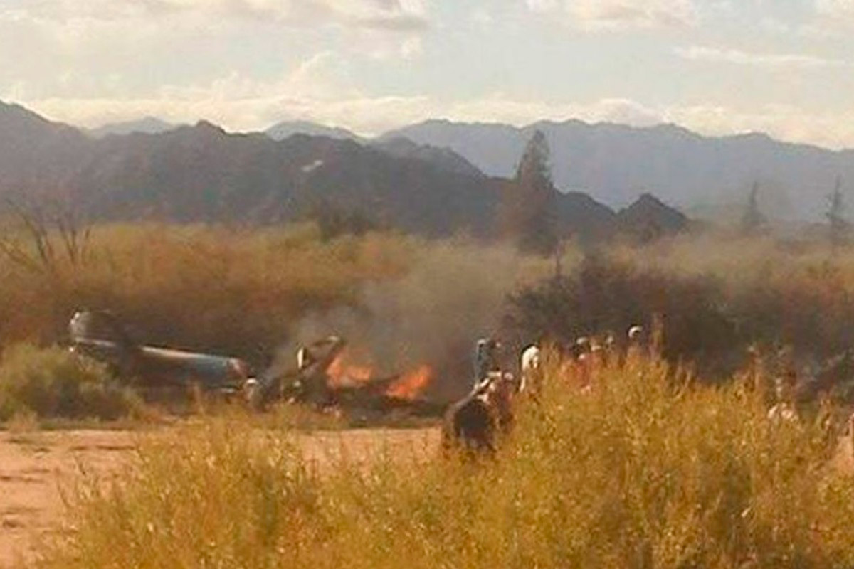 Chocaron dos helicópteros en La Rioja:  hay diez muertos