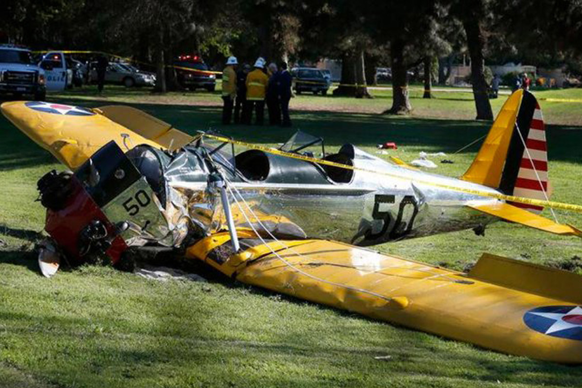 Harrison Ford se estrelló con su avioneta