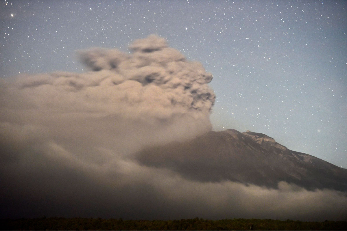 Alerta sobre la nube de cenizas del volcán Calbuco
