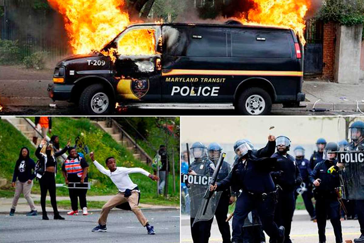 Toque de queda en Baltimore por fuertes disturbios