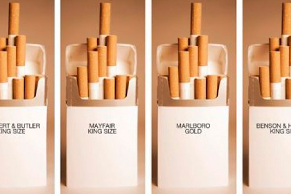 Paises en campaña promueven paquetes neutros de cigarrillos