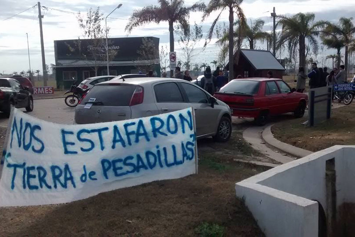 Nueva protesta de vecinos de Tierra de Sueños de Puerto