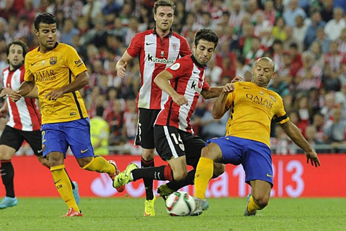 Bilbao goleó a Barcelona, en la Supercopa española