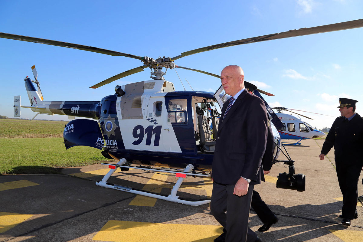 Un nuevo helicóptero para la policía de Santa Fe