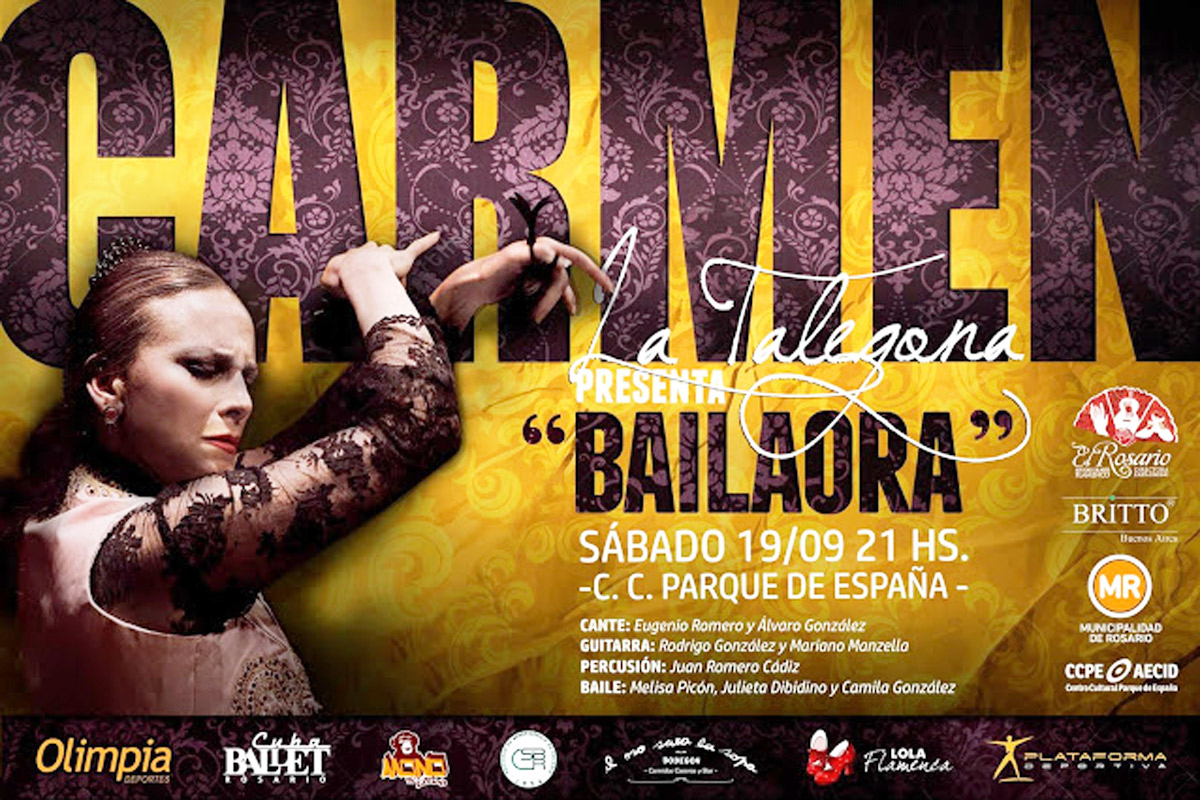 Arte flamenco en Rosario con Carmen “La Talegona”