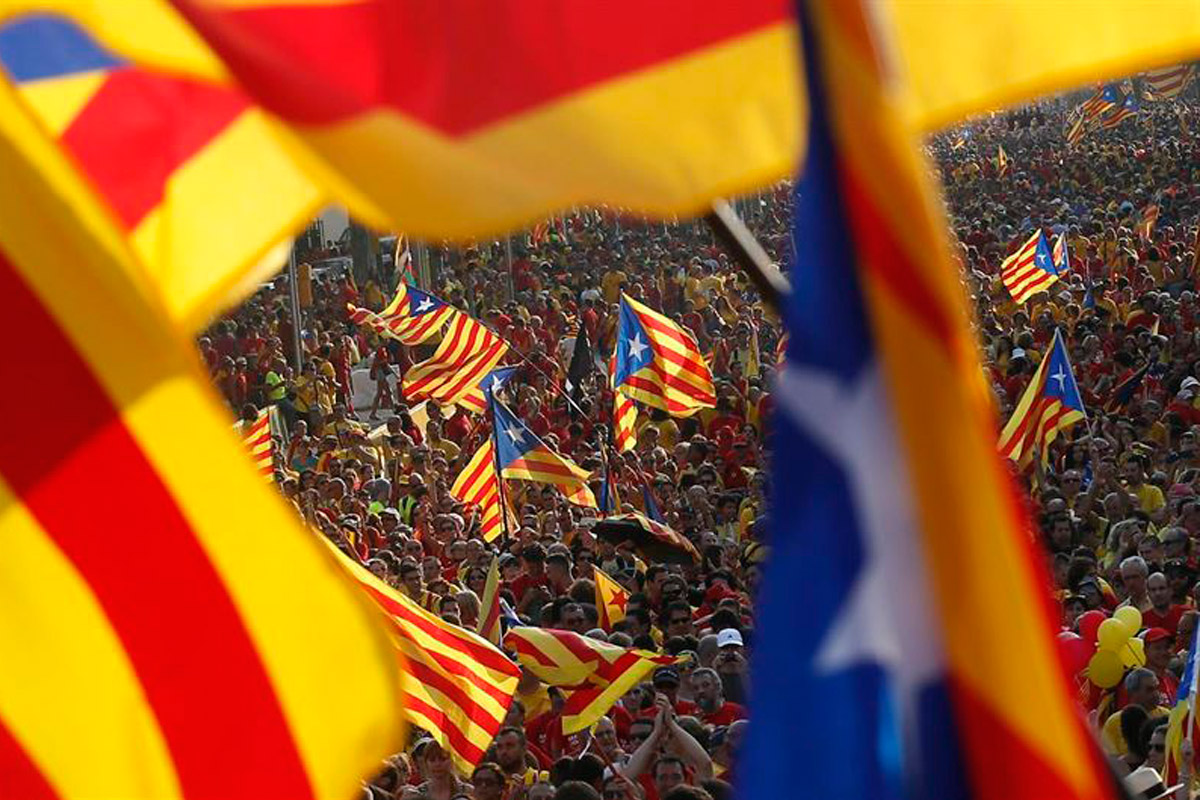 Multitudinario pedido por la independencia de Cataluña