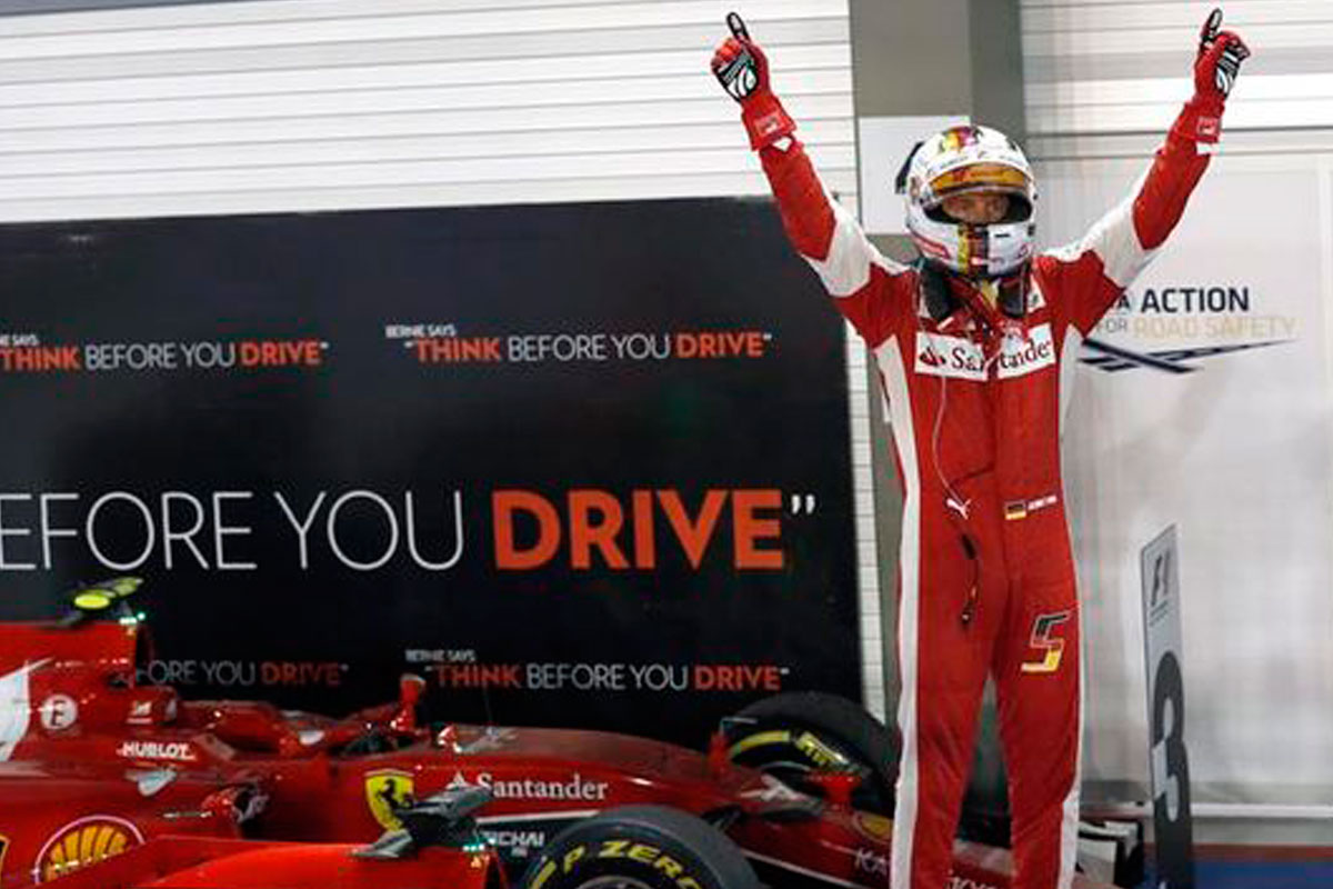 Victoria para Vettel en el GP de Singapur de Fórmula 1
