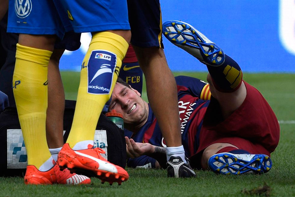 Grave lesión de Leo Messi lo  tendrá inactivo por dos meses