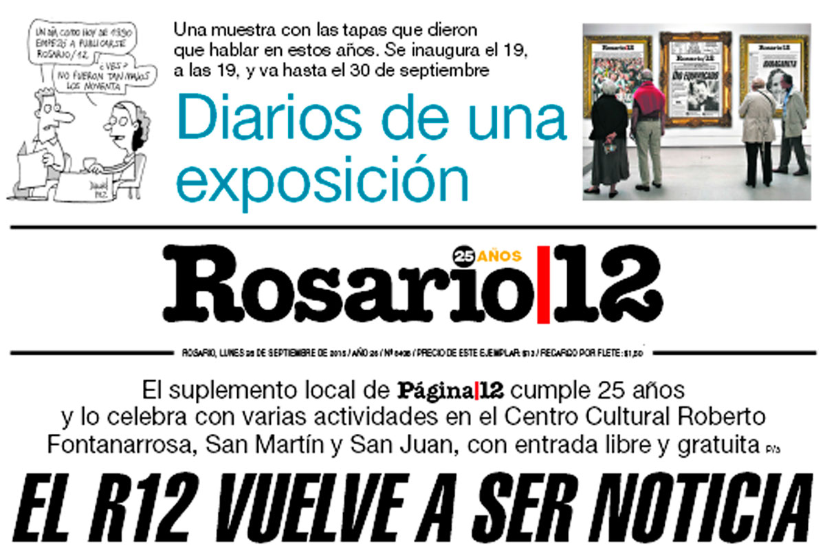 Rosario 12 festeja sus 25 años con una muestra de sus tapas