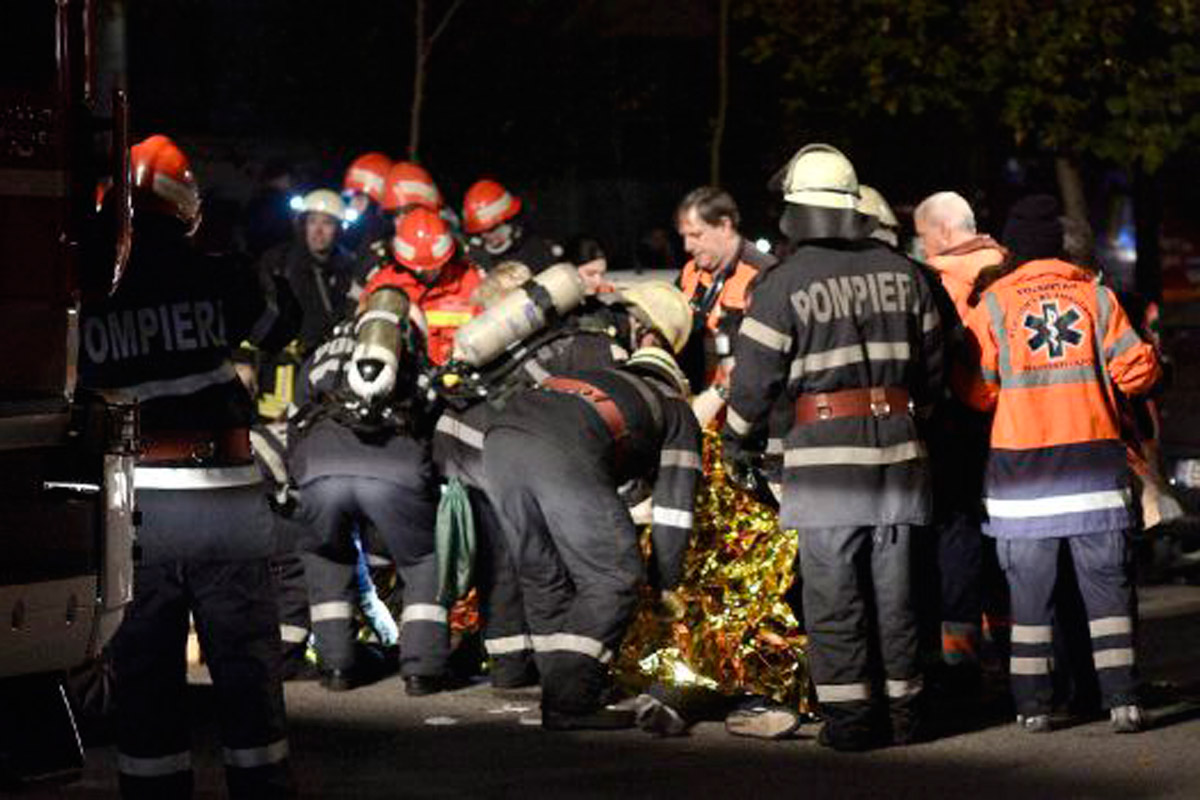 Incendio en Rumania deja al menos 27 muertos