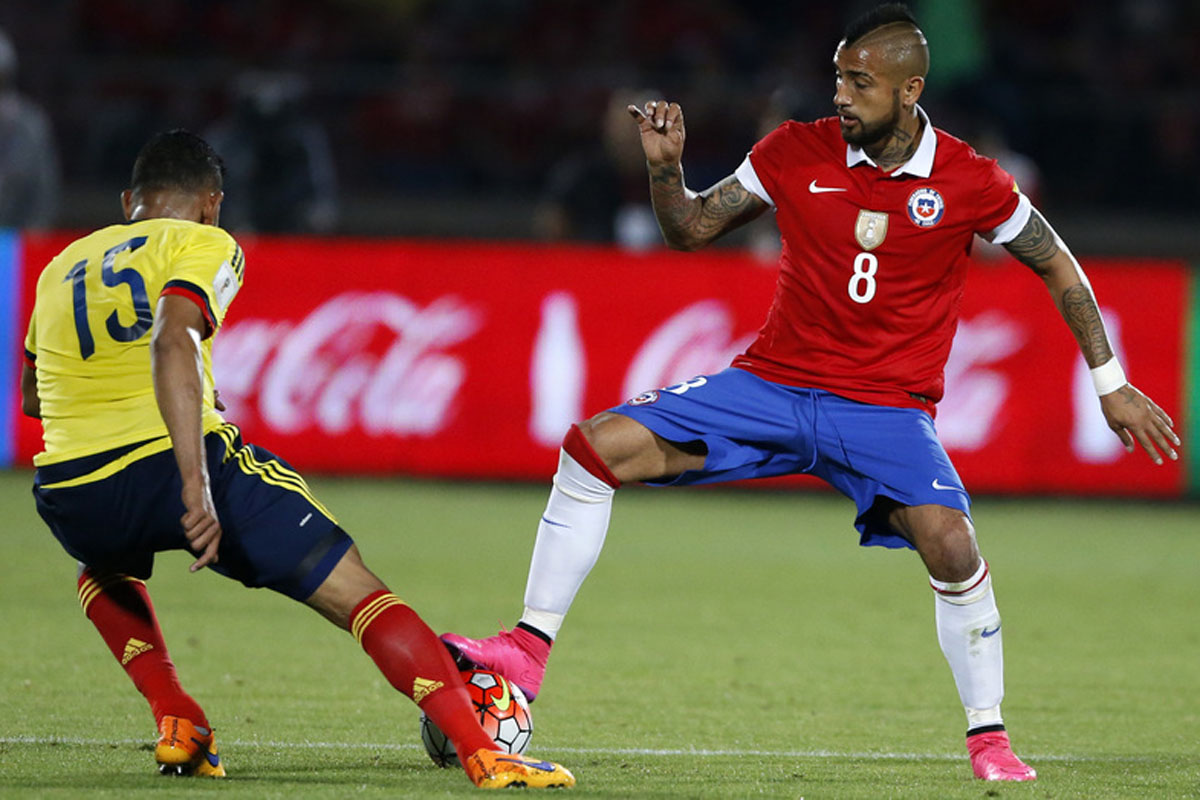 Chile no pudo con Colombia y quedó segundo en la tabla