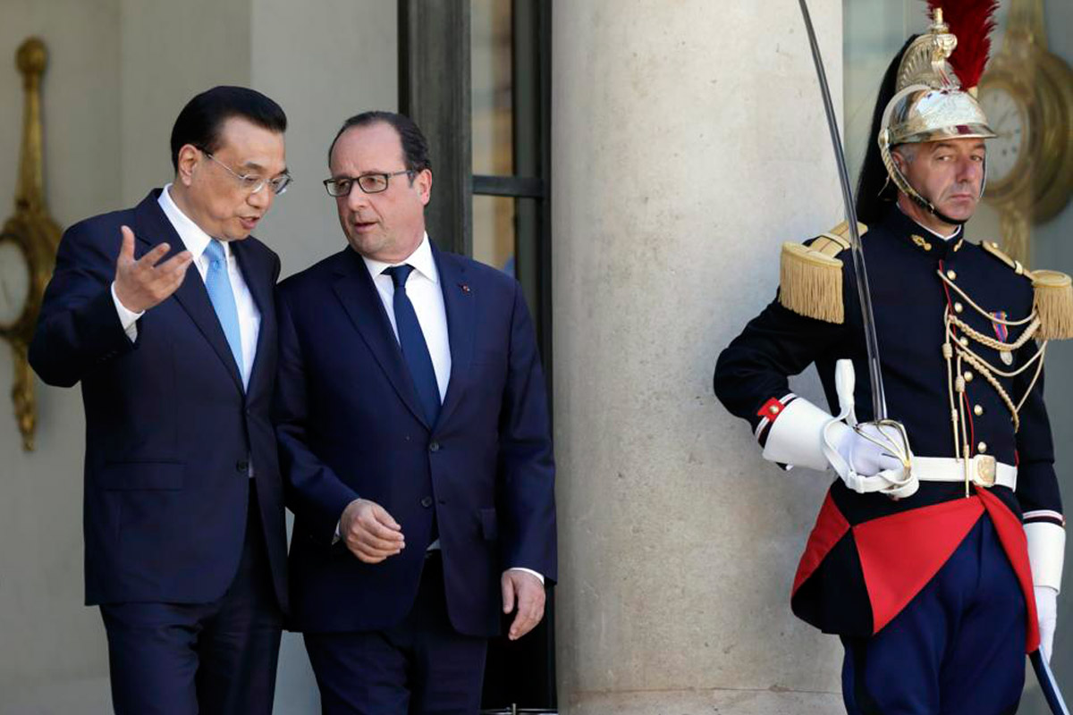 Hollande pide a China que intervenga en favor del clima