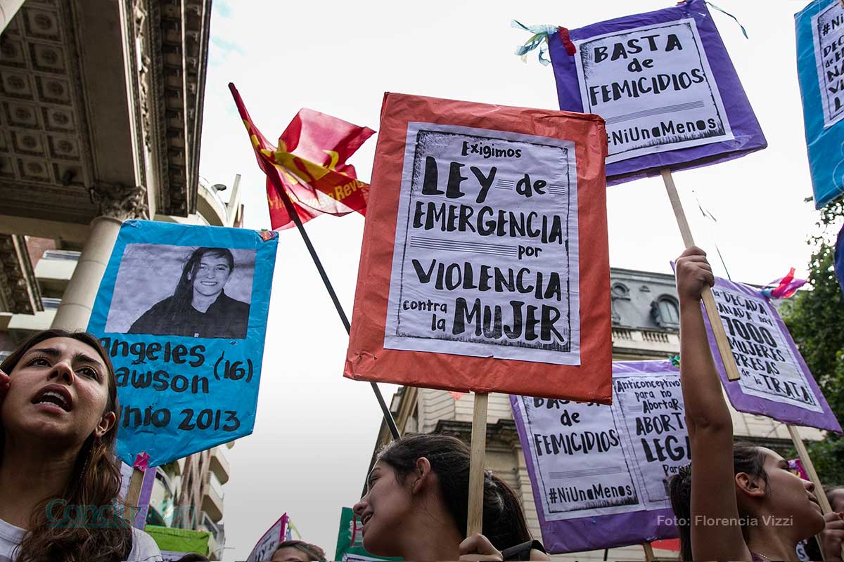¡Ni una menos! Rosario gritó contra la violencia de género