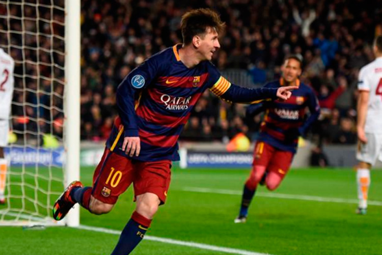 Champions: con dos goles de Messi, el Barsa goleó a Roma