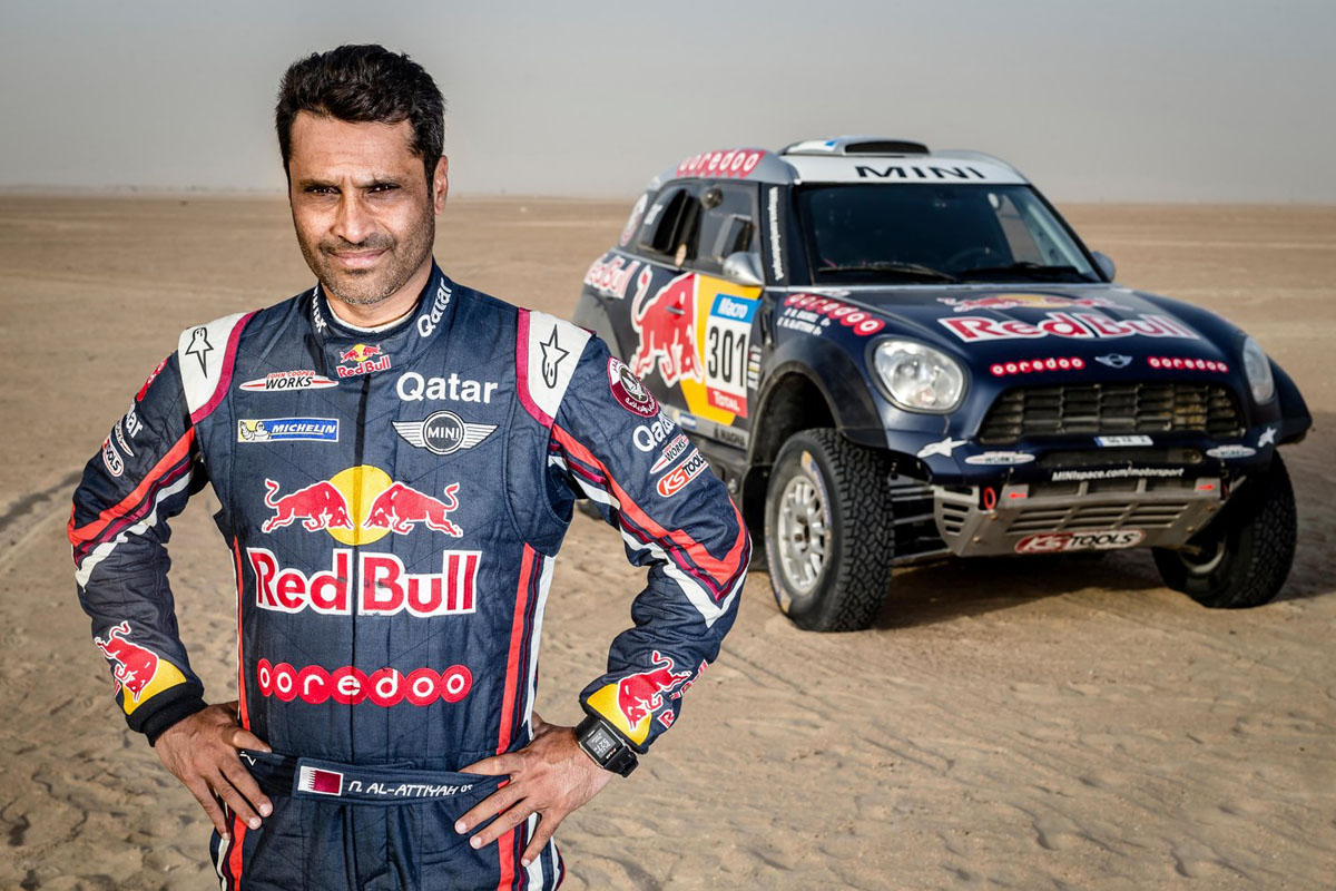 Dakar 2016: el qatarí AlAttiyah va por su tercer título