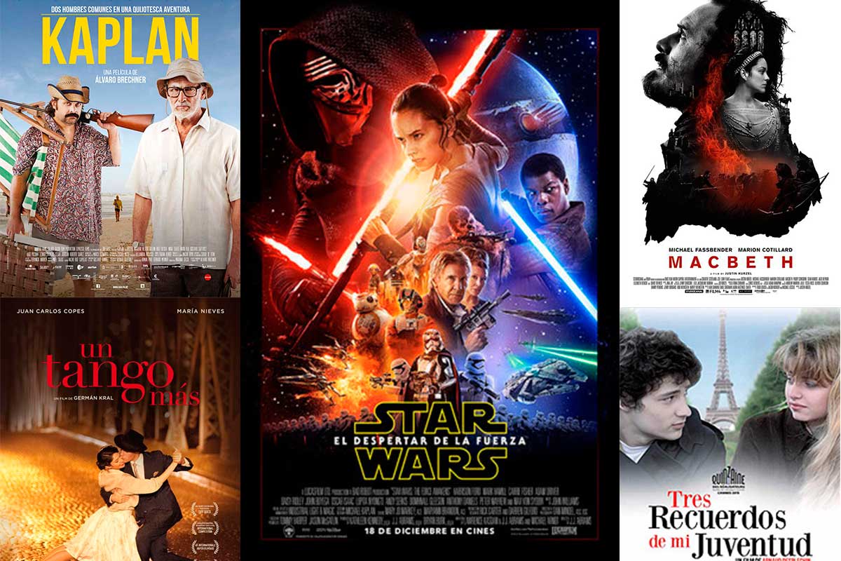 Star Wars lidera los estrenos cinematográficos