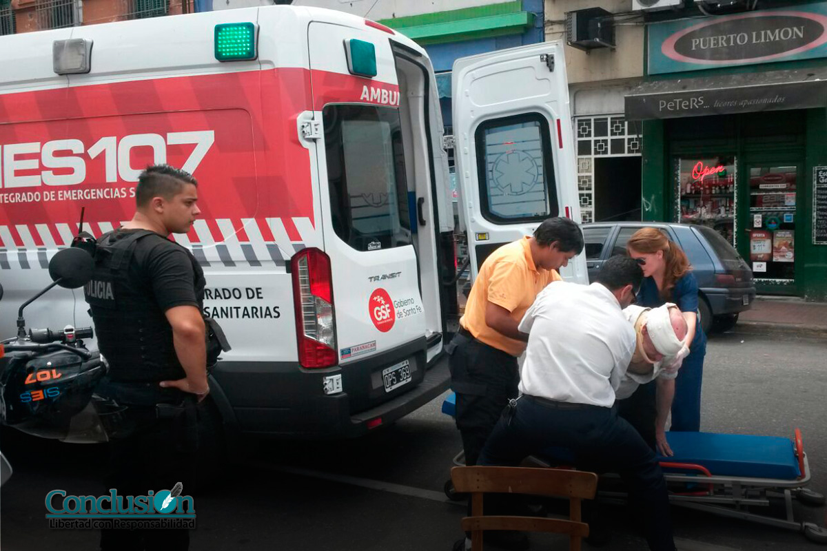 Tropezón, susto y espera interminable de ambulancia
