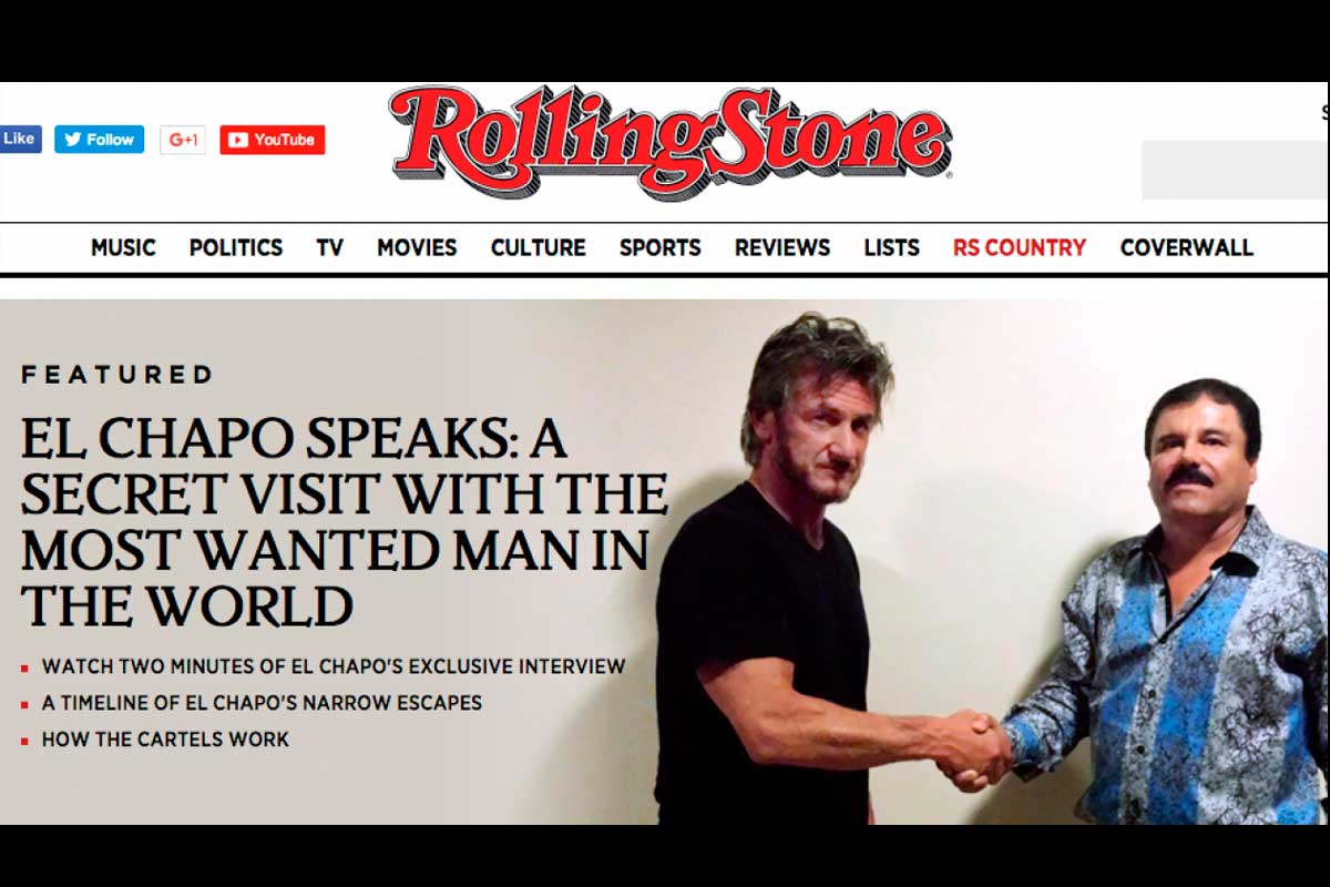 La polémica entrevista de Sean Penn al «Chapo» Guzmán