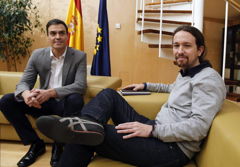 Quiebre entre Podemos y el Psoe en España