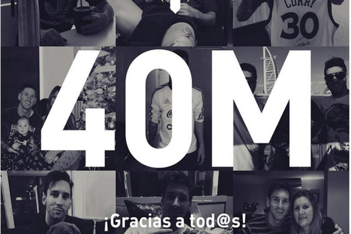 Messi es récord hasta en Instagram