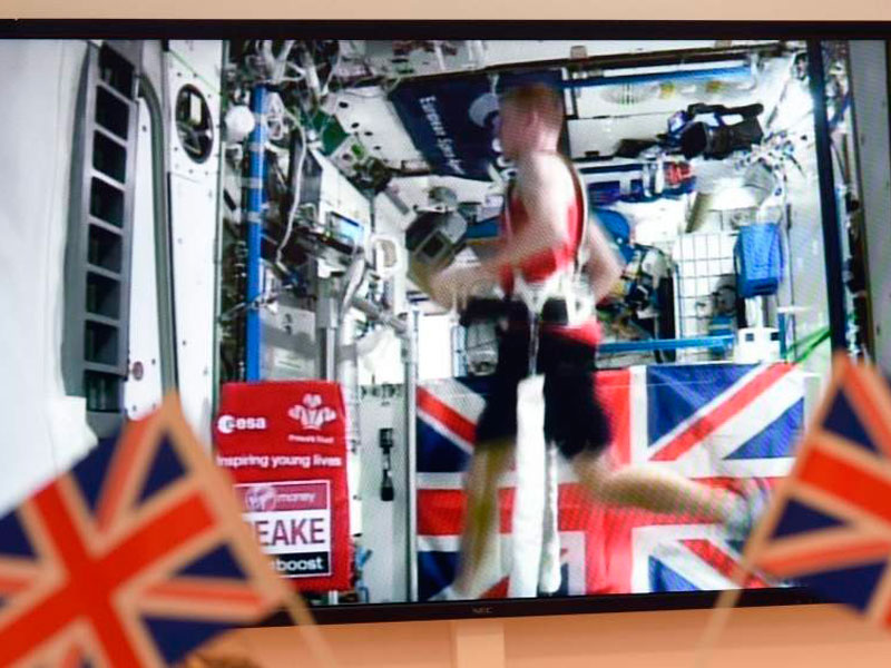 Astronauta corrió maratón de Londres dentro de Estación Espacial Internacional