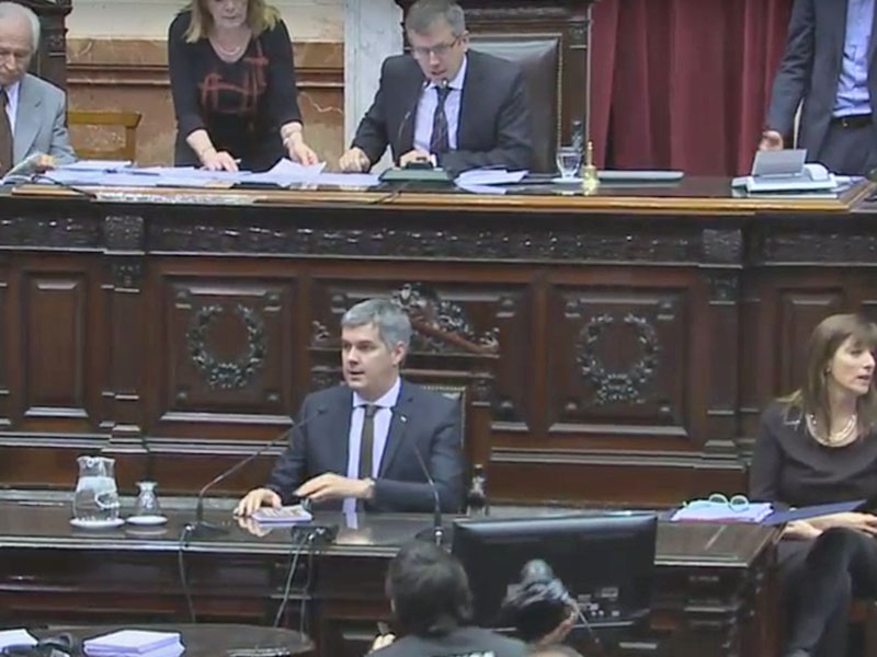Marcos Peña expone ante diputados el informe de gestión del gobierno de Macri