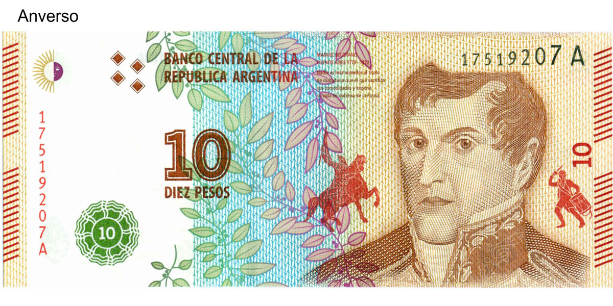El Banco Central lanzó el nuevo billete de 10 pesos