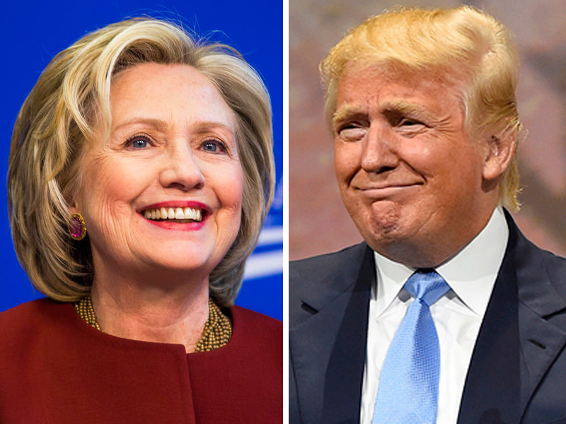 Hillary Clinton y Donald Trump arrasan en las primarias de la costa este
