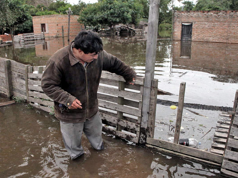 Hay más de 8.400 afectados por las inundaciones en Chaco