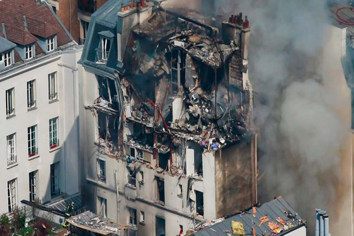 Susto en París por fuerte explosión