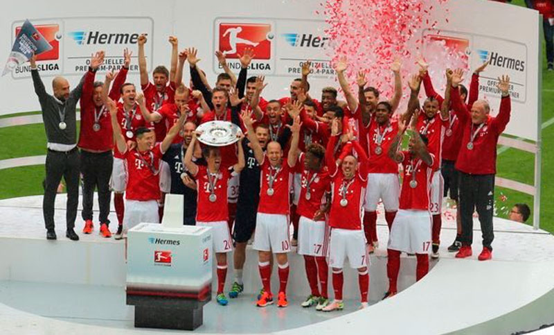 Día de festejos: Bayern Múnich también gritó campeón, en Alemania