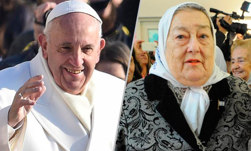Hebe Bonafini le pidió ayuda al Papa: «El pueblo tiene miedo»