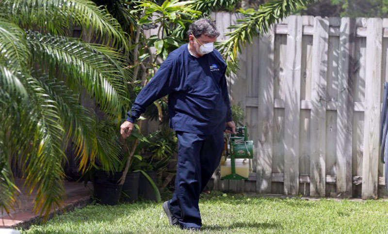 Los guerreros anti zika de Miami matan mosquitos casa por casa