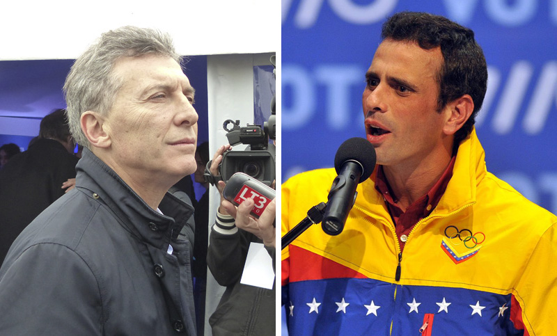 Mauricio Macri recibirá esta tarde al opositor venezolano Henrique Capriles
