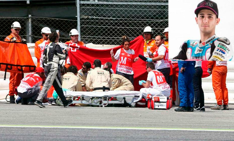 Tragedia en Montmeló: murió el piloto de Moto2 Luis Salom
