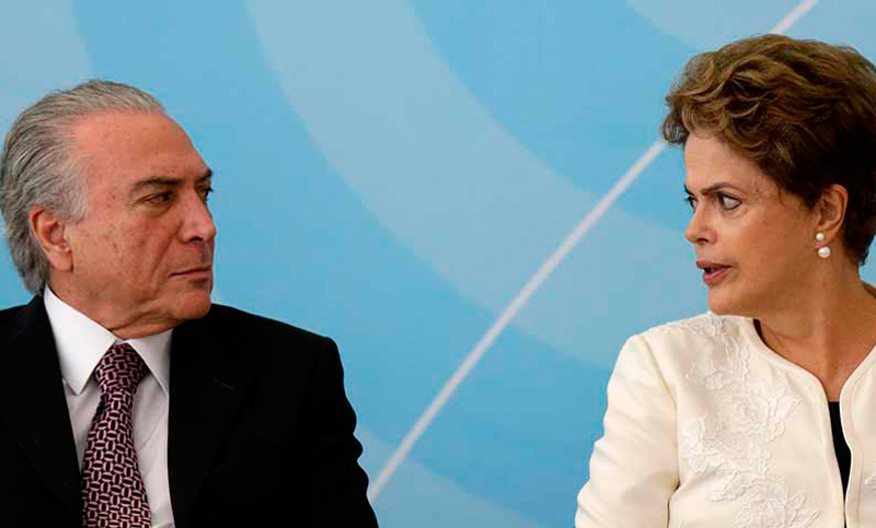 La mitad de los brasileños prefiere a Temer y solo un tercio quiere a Rousseff
