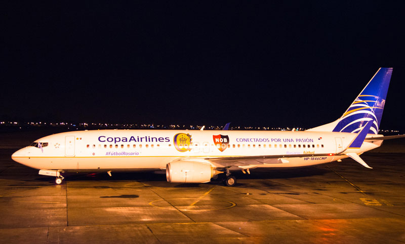 Copa Airlines presentó el avión con los colores de Newell’s y Central