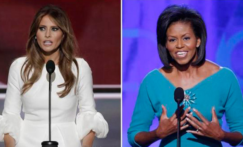 Asesora de Melania Trump admitió que incluyó «algunas frases» de Michelle Obama