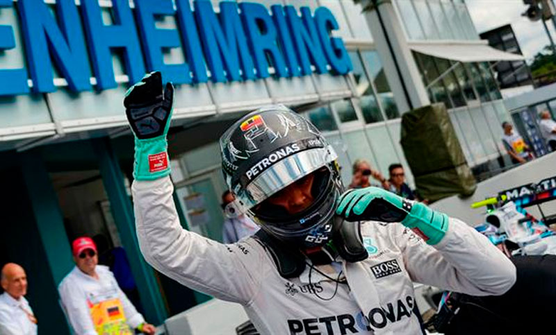 F1: Nico Rosberg se quedó con la pole en el GP de Alemania
