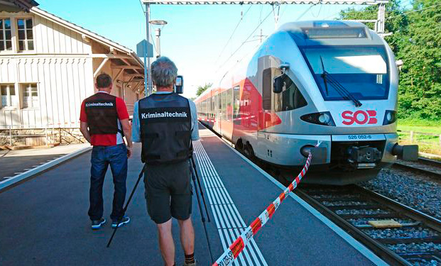 La policía no ve «indicios de terrorismo» en ataque en un tren en Suiza