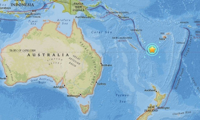 Un terremoto de 7,6 grados sacudió el Pacífico Sur, sin riesgo de tsunami