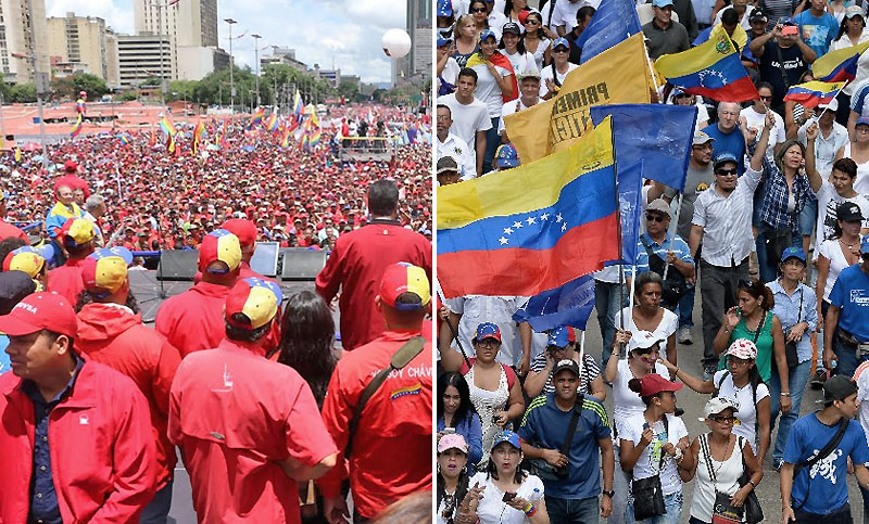 El oficialismo y la oposición venezolana seguirán movilizados por el referendo