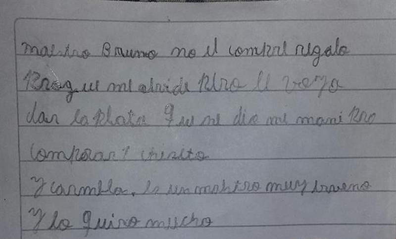 La carta de un alumno santiagueño que hizo llorar a su maestro