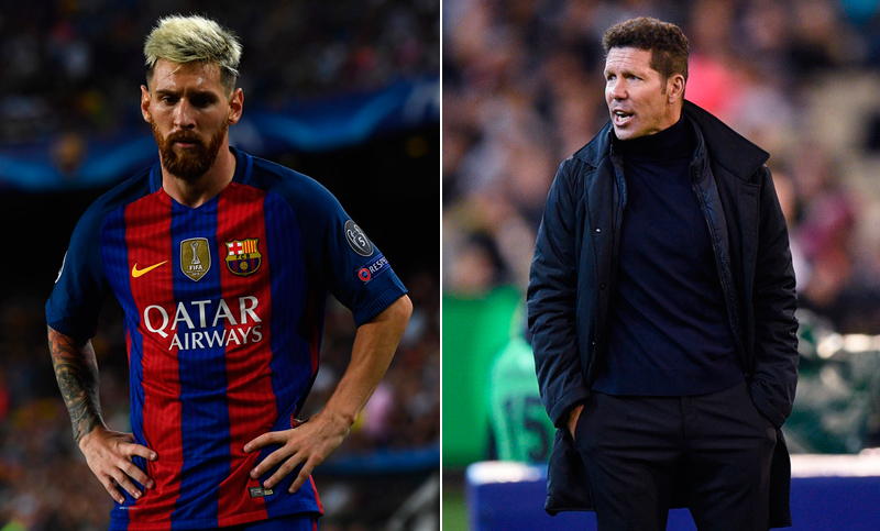 Leo Messi y el Cholo Simeone, cara a cara una vez más